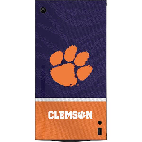 Clemson University Paw Logo XBox Series X Digital Edition Console Skin